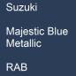 Preview: Suzuki, Majestic Blue Metallic, RAB.